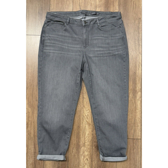 NWT J. Jill BOYFRIEND Straight Leg Ankle Denim Jeans Women's Size 20 Galaxy Wash - Picture 2 of 16